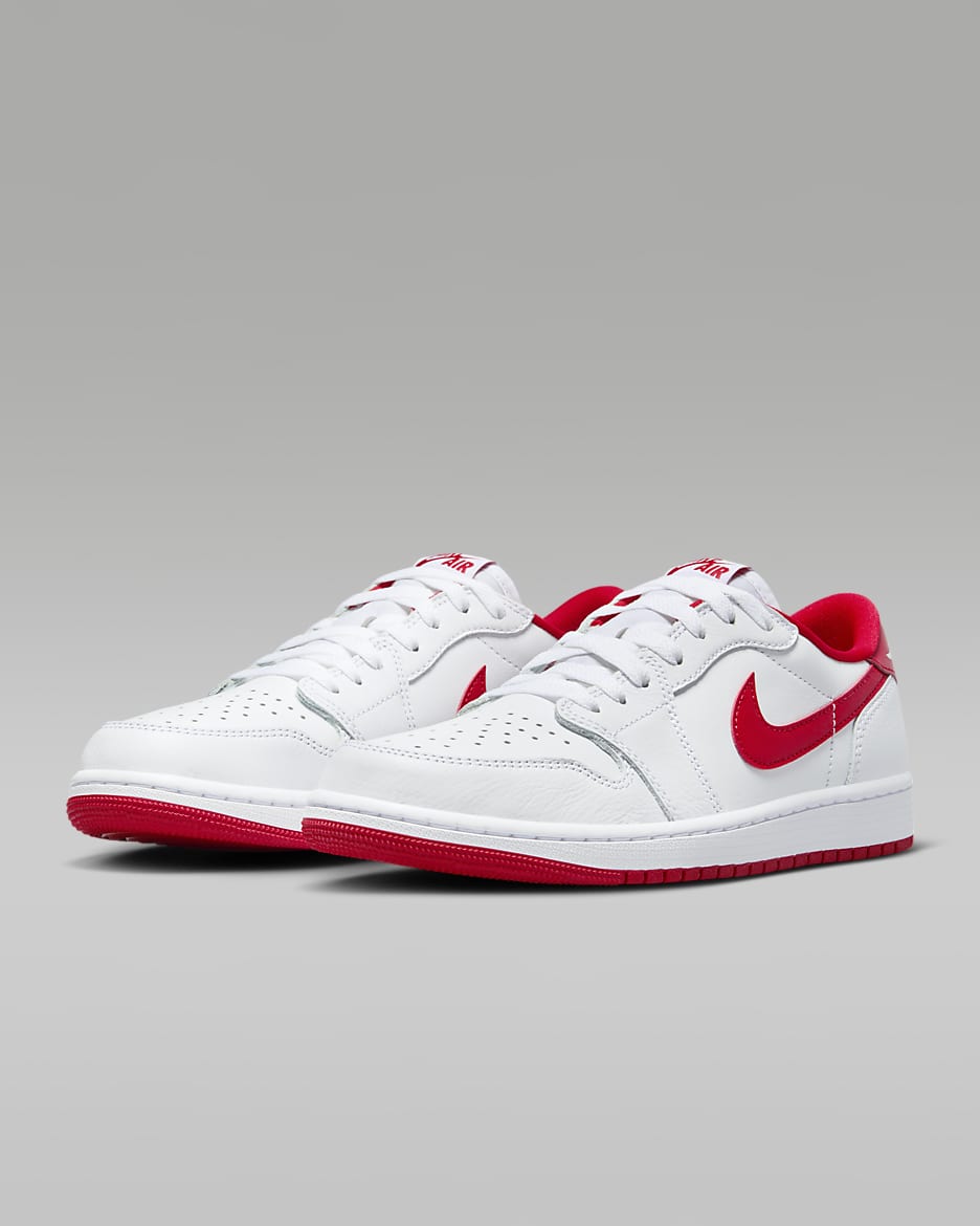 Air Jordan 1 Low OG White Red Men s Shoes